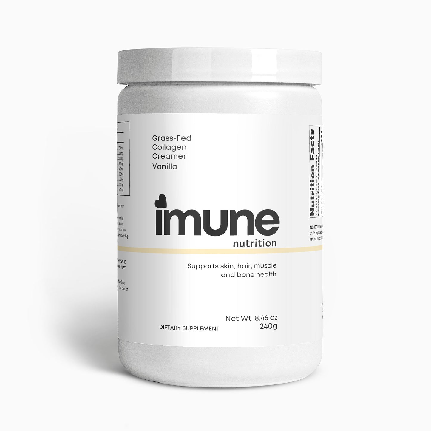 Grass-Fed Collagen Creamer (Vanilla)